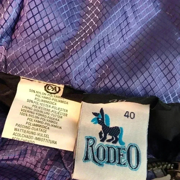 Rodeo Womens 40 Purple 1/4 Zip Purple Jacket Waterproof Ski and snowboarding - Picture 7 of 7